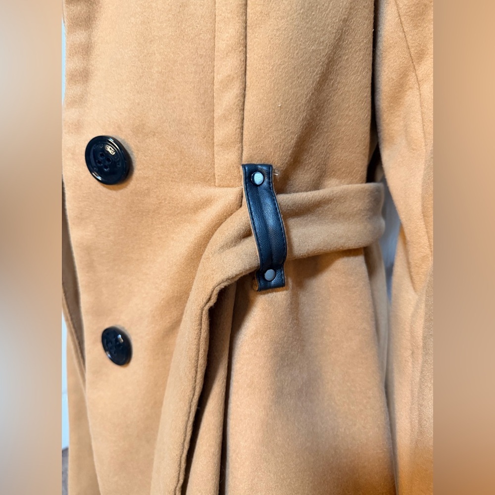 Madden Girl Camel Trench Coat - Picture 8 of 10